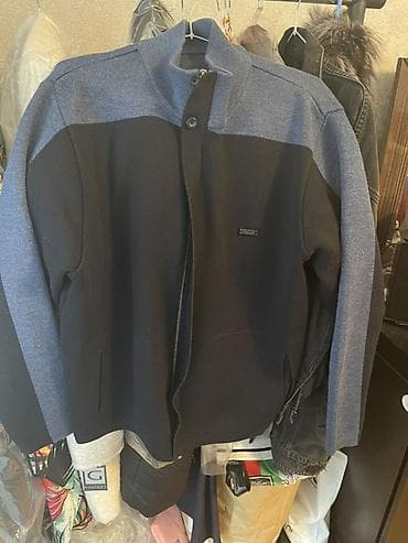 Kişi üçün trikotaj jaket/kardiqan - Rəng: tünd göy (yuxarı hissə və