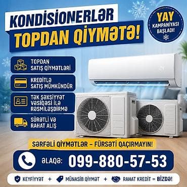 samavar satışı: Kondisionerlər – Butun Markalar Bizde NAUX, LG və GREE Midea Haier — 1
