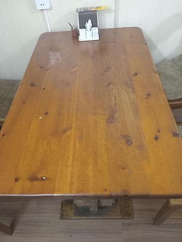 budda: Mətbəx üçün, Açılmayan, Dördbucaq masa, 4 stul — 1