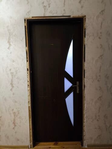 otag qapilari: Yataq otağı üçün İşlənmiş Otaq qapısı 80x215 sm Çərçivə ilə, Ünvandan götürmə — 4