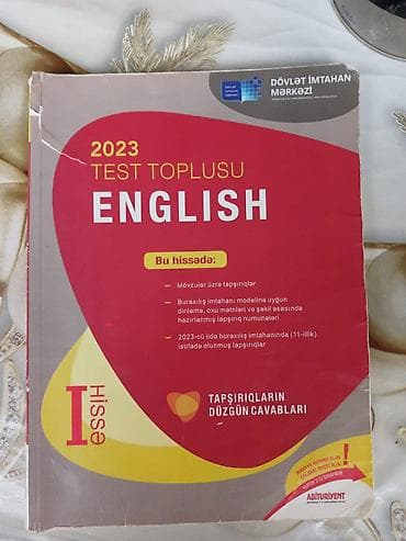İngilis dili Testlər 11-ci sinif, DİM, 1-ci hissə, 2023 il