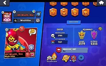 random hesab az: Brawl Stars hesabı – yüksək trophy və tam kolleksiya - Kupa yolu: 72 — 6