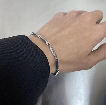 Yüksək keyfiyyətli kişi qolbağı satılır.Paslanmayan və rəngi getməyən — 2