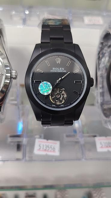 Məhsul: Qara rəngli qol saatları (Oyster Perpetual üslubu) Təsvir: - — 4