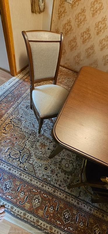 aile agaci: Klassik üslubda yemək otağı üçün masa və stul dəsti - Material — 1