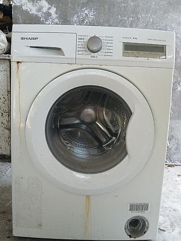 corək bişirən sobalar: Paltaryuyan maşın Sharp, 9 kq, İşlənmiş, Avtomat, Qurutma var — 4