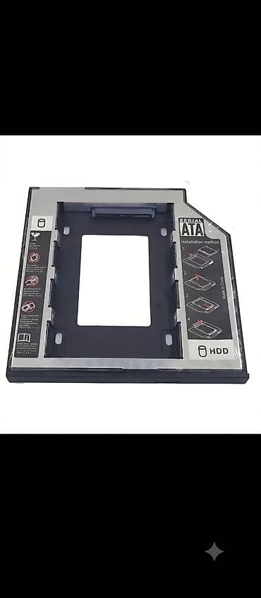Laptop üçün HDD/SSD Caddy (SATA) – optik sürücü yerinə ikinci disk — 4