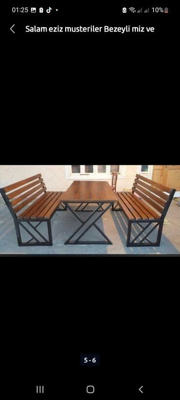 toxunma saplar satisi: Bag heyet stol stlu cixdi satiwa toz boya ile kiraskalanir 4 neferik — 25