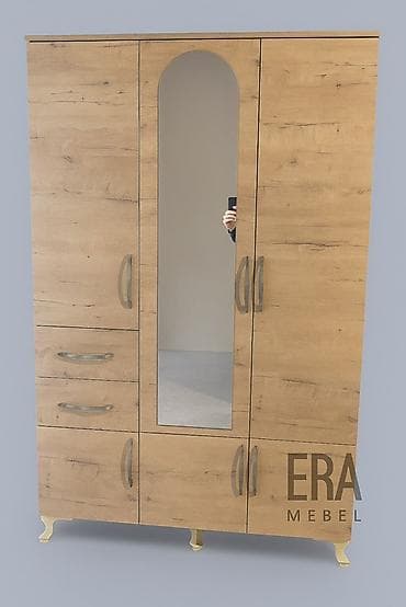 dolab kombi: Yeni, 4 qapılı, Siyirməli, Ağ, Digər material, Açılan, Düz dolab — 6