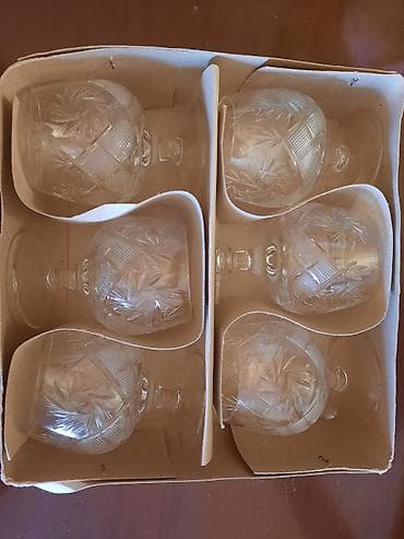 6 ədəd ayaqlı xrustal su bakalı — 2