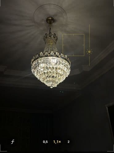 listur alti: Çılçıraq, 10 və daha çox lampa, Xrustal — 3