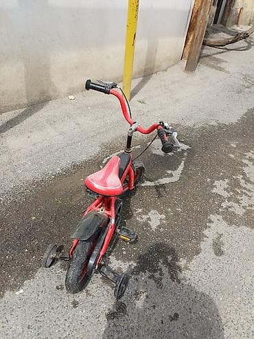 12 dyumlu velosiped: Uşaq velosipedi – kiçik ölçülü, 12” təkərli model - Rəng: qırmızı — 3