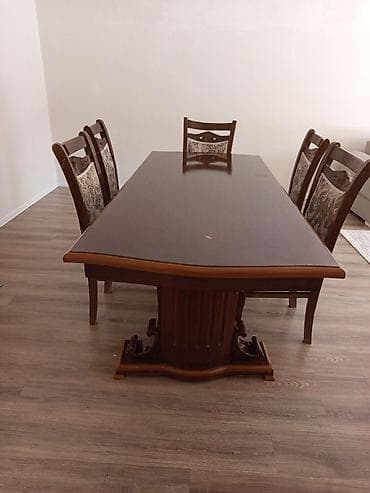 kahı: Qonaq otağı üçün, Açılmayan, Dördbucaq masa, 6 stul — 2