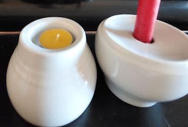 guzgu samdan: Şamdan ag reng her iki teretin istifade etmek olur. arxasina uzun şam — 3