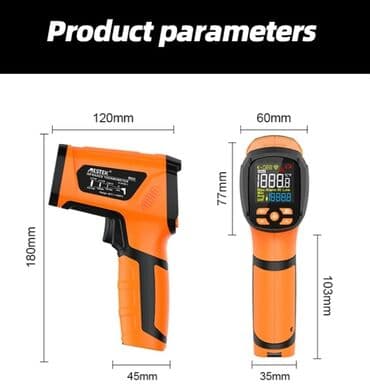 külək ölçən cihaz: Təmassız sənaye pirometri. Model: MESTEK IR-05B 📌 Funksiyaları: ● — 5