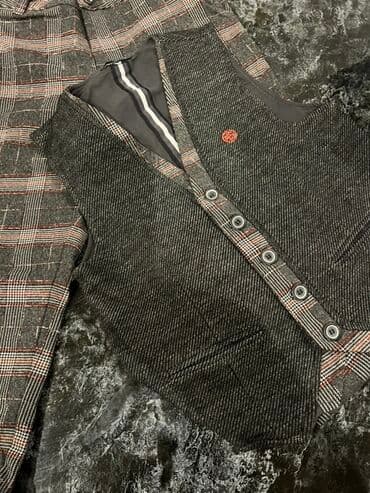 kişi ucun klassik qara kostyum: Kostyum, Demisezon, Zara, XS, rəng - Boz — 1