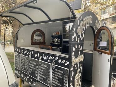 Hazır Təkərli Mobil Coffee Köşk – Tam Avadanlıqlı, Bakı Tam işlək