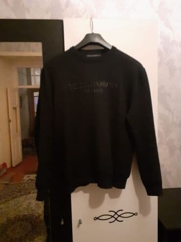 cins pencekler kisi ucun: Мужская толстовка, Dolce & Gabbana, L, цвет - Черный — 1