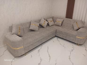 kunc divanı: Künc divan dəsti – müasir dizayn - Model: L formalı künc divan - — 4