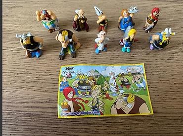 masa oyuncaqlari: Kinder Surprise Asterix və Vikinglər Komplekti + Original Vərəq | — 1