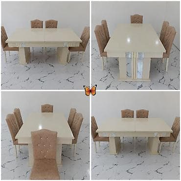 perla stul: SAMİRƏ🦋 Endirim edildi. Masa dəsti satılır 400₼.yaxşı vəziyyətdə.Masa — 1