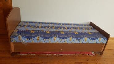 açılıb bağlanan yataq: İşlənmiş, Təknəfərlik çarpayı, Bazalı, Matras ilə — 2