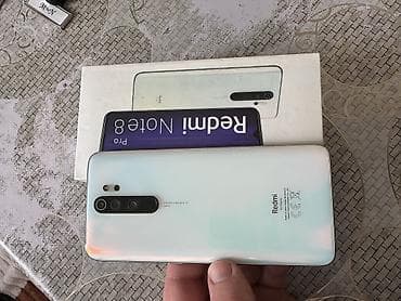 ev soyuducusu: Redmi Note 8 Pro, 128 GB, rəng - Ağ, Barmaq izi — 6