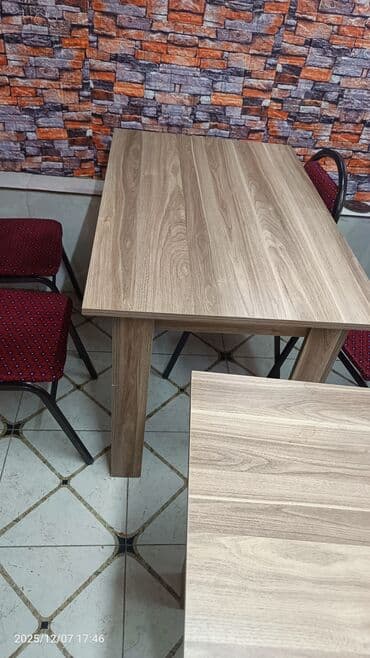 yazi stulu: Mətbəx masası, Açılmayan, Laminat, Kvadrat masa — 3