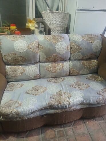 stul satilir: Divan, Açılan, Bazalı, Vеlur parça, Çatdırılma yoxdur — 2