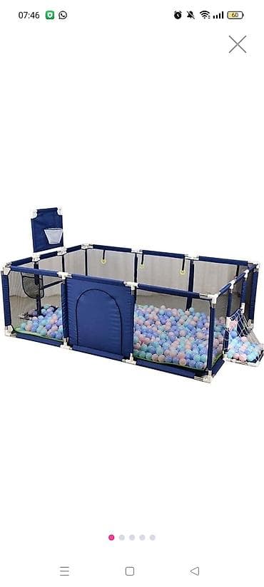 Uşaq oyun manjeri – toplu oyun meydançası - Ölçülər: ümumi uzunluq