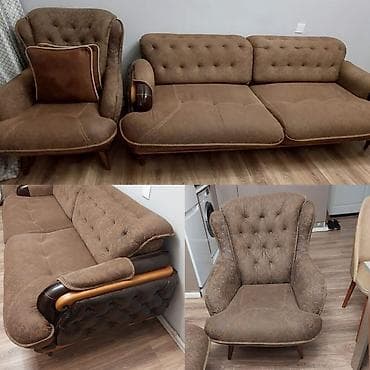 işdənmiş divan: Divan, 2 kreslo — 1