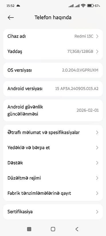 iphone pro max: Redmi 13C, 128 GB, rəng - Boz — 1