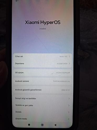 blu ray disk: Redmi 13C, 128 GB, rəng - Mavi, Barmaq izi, İki sim kartlı — 4