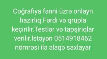 Repetitorlar: Repetitor, Coğrafiya, Azərbaycan dili, Abituriyent hazırlığı — 1