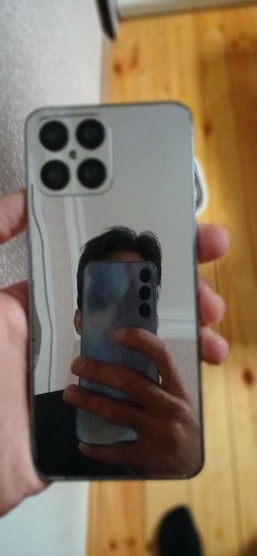 a 3 telefon: Honor 8X, 128 GB, rəng - Gümüşü, Qırıq — 1