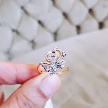 tək qaş: Toy, Üzük, Çəhrayı qızıl, 585 Əyar — 4