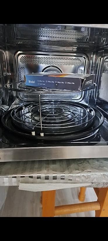 modem nokia wifi: Mikrodalğalı soba Quraşdırılan, Qril ilə, rəng - Gümüşü, Yeni — 2