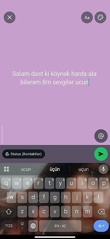Xidmət: “8M Sevgililər Günü” üçün dəst köynəklərin tapılması və