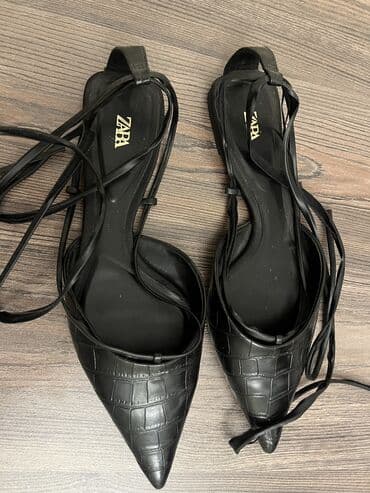 səndəl: Zara, Ölçü: 36, rəng - Qara, Yeni — 1