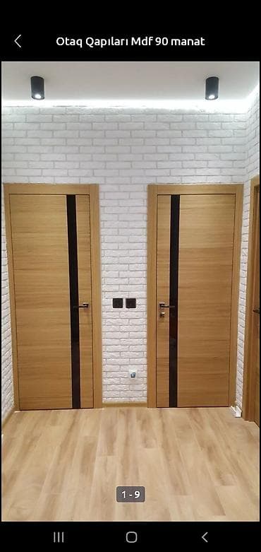 MDF otaq qapıları - Material: yüksək sıxlıqlı MDF - Üslub: müasir