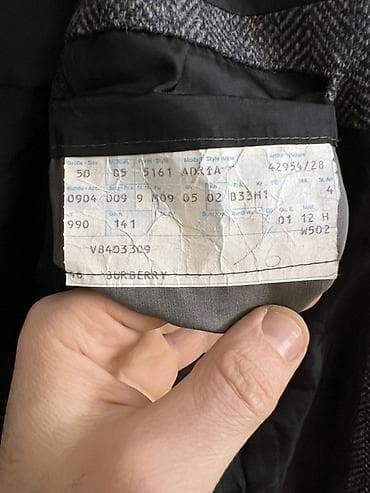 2 el geyimler: Kişi tweed blazer/caket - Material: qalın toxumalı tweed — 9