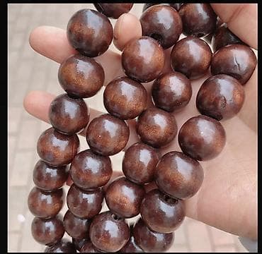 31 masin: Avtomobil üçün dekorativ muncuq asqısı - Material: qəhvəyi tonlarda — 8