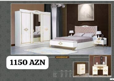 işlenmiş termolar: İkinəfərlik çarpayı, Dolab, Termo, 2 tumba, Azərbaycan, Yeni — 20