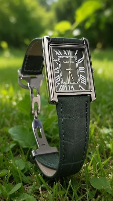 qara kemer: Qol saatı, Cartier, rəng - Qızılı — 5