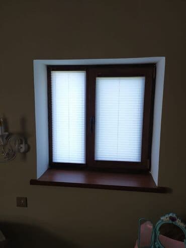 hamam perdeleri: Plisse jalüz pərdələr - Tip: Pəncərə üçün plisse (honeycomb/ülü — 5