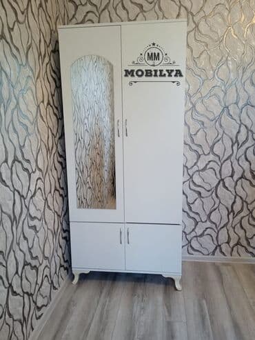 tek dolablar: Düz dolab, Mətbəx üçün, Qonaq otağı üçün, Dəhliz üçün, Paltar üçün, 2 qapılı — 2