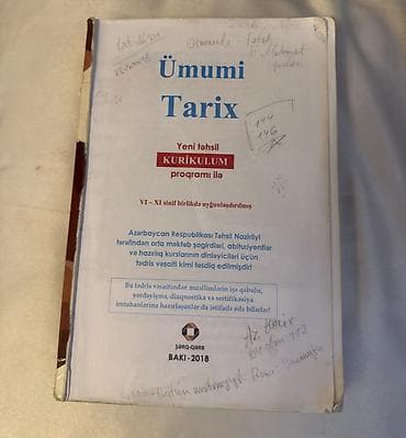 bas gitara: Ümumi Tarix – Yeni təhsil kurikulumu proqramı ilə (VI–XI siniflər üçün — 1