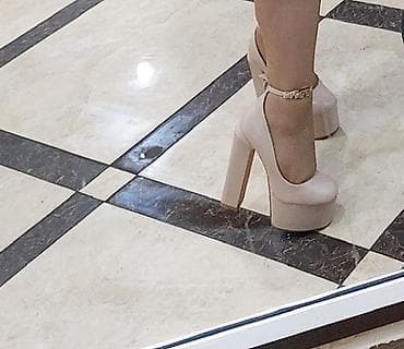 Tuflilər, Ölçü: 37, rəng - Bej, Yeni — 1