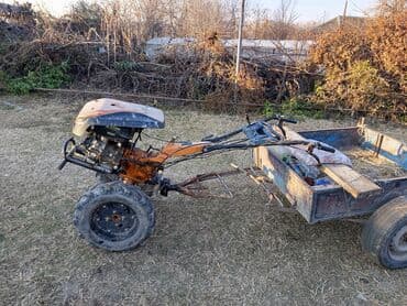 ot bağlayan satışı: Motoblok və qoşqu komplekti - Güclü benzin mühərriki (hava ilə — 4