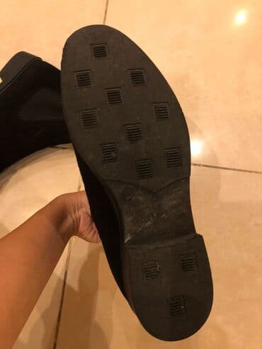 замшевые мужские ботинки: Məhsul: Qara rəngli kişi botları (Chelsea üslubu) - Material: Yumşaq — 7